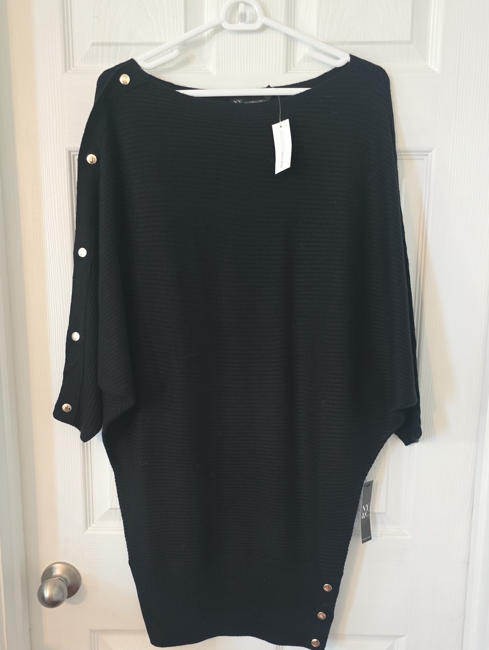 New york and company black sweater dress Nwt Xsmall